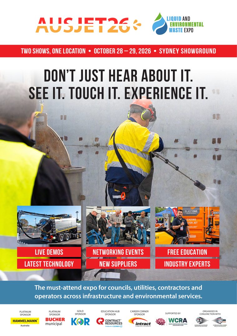 AUSJET26 and LEW26 official preview magazine cover